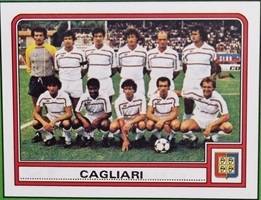 Figurina Panini Cagliari 1983-84 formazione