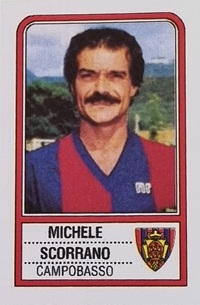 Michele Scorrano capitano e difensore Campobasso 1983-1984 figurina Panini