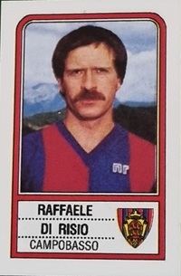 Raffaele Di Risio centrocampista Campobasso 1983-1984 figurina Panini