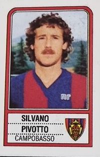Silvano Pivotto centrocampista Campobasso 1983-1984 figurina Panini